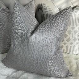 Grey Luxury Textured Cushion Cover - Pillow Throw, Designer Fabric By Prestigious Textiles, Antelope Dove Worldwide Shipping - thumbnail 3
