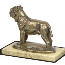 Neapolitan Mastiff , Dog Sand Marble Base Statue, Limited Edition, Artdog. Made Of Cold Cast Bronze. Perfect Gift. Limited Edition - thumbnail 3