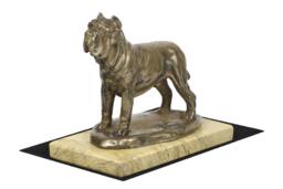 Neapolitan Mastiff , Dog Sand Marble Base Statue, Limited Edition, Artdog. Made Of Cold Cast Bronze. Perfect Gift. Limited Edition