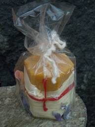 Beeswax Candle, Hexagonal 100% Pure Beeswax, Handmade, Organic, Certified Residue-Free, Pesticide-Free, Honeycomb - thumbnail 3
