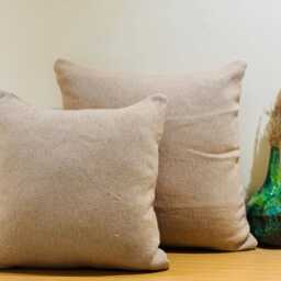 Handmade Moroccan Cotton Throw Pillow Cover, Boho Cushion, 23x23 In - thumbnail 2