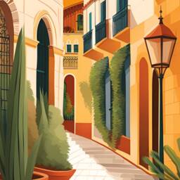 Seville Spain Travel Print Colourful Spanish Art Poster - thumbnail 2