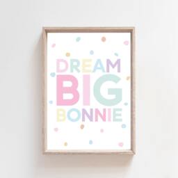 3 Girls Nursery Prints, Bedroom Print, Decor, You Are So Loved, Motivational, Positive Dream Big, Wall Art - thumbnail 3