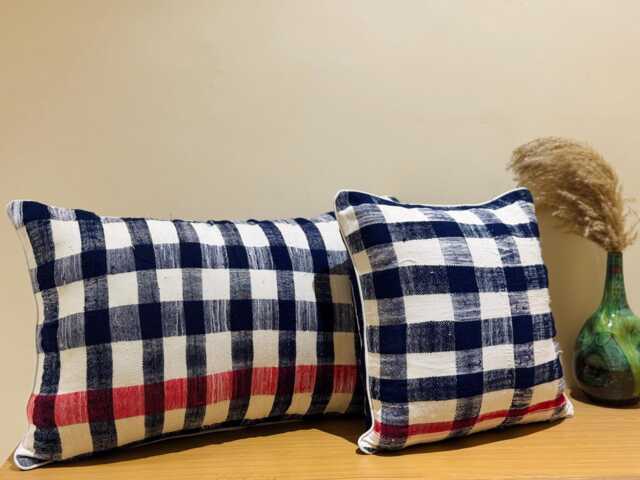 Handmade Moroccan Soft Pillow Cover, Berber Recycled Blanket, Home Design - image 1