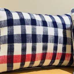 Handmade Moroccan Soft Pillow Cover, Berber Recycled Blanket, Home Design - thumbnail 3