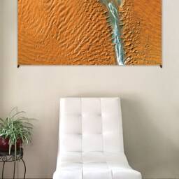Home D??cor Tapestry - Nature Wall Hanging Landscape Yoga Gift Hippie Map Namib - thumbnail 2