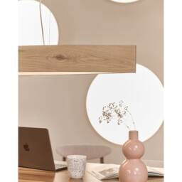 Perfect For Dining Tables Noe Pendant Wooden Lamp Hanging Above The Table - thumbnail 2