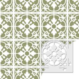 Wall Moroccan Reusable Tile Stencil T0061 For Diy Decor Furniture Floor Craft - thumbnail 4