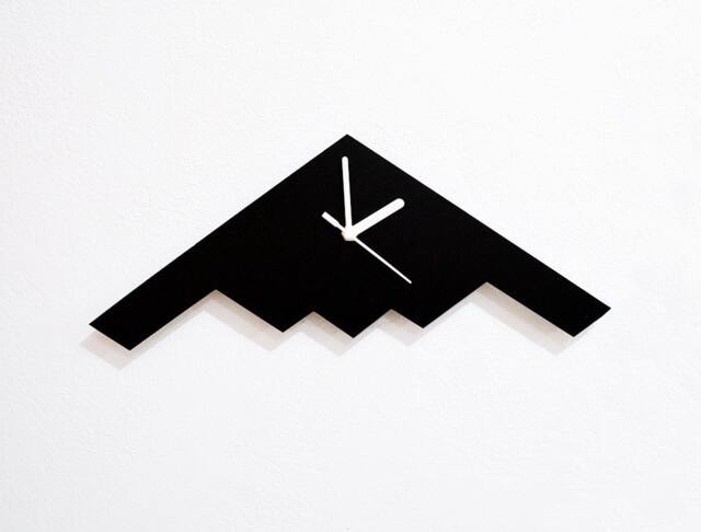 stealth Aircraft Silhouette - Wall Clock - image 1