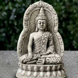 Asian Woman Sculpture Cement Chinese Statue Outdoor Elegant Lady Decoration Handmade Ornament Zen Garden Figurine Lover Gift - thumbnail 1