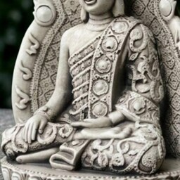 Asian Woman Sculpture Cement Chinese Statue Outdoor Elegant Lady Decoration Handmade Ornament Zen Garden Figurine Lover Gift - thumbnail 4
