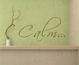Calm Inspirational Motivational Inspiring Bathroom Vinyl Lettering Wall Decal Saying Decoration Quote Design Sticker Art Decor I82 - thumbnail 1
