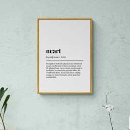 Neart Irish Word Definition Gaelic Gift Wall Art Print - thumbnail 3