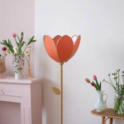 Simple Flower Floor Lamp & Lampshade - Ocher - thumbnail 2