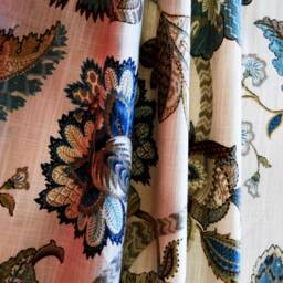 Curtain Panels Pair Teal Ivory Drapes 94 96 108, Custom Finders Keepers Blue, Window Treatment Kaufmann Curtainsfrench Drapery Light Green - thumbnail 4