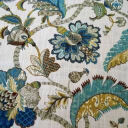 Curtain Panels Pair Teal Ivory Drapes 94 96 108, Custom Finders Keepers Blue, Window Treatment Kaufmann Curtainsfrench Drapery Light Green - thumbnail 3