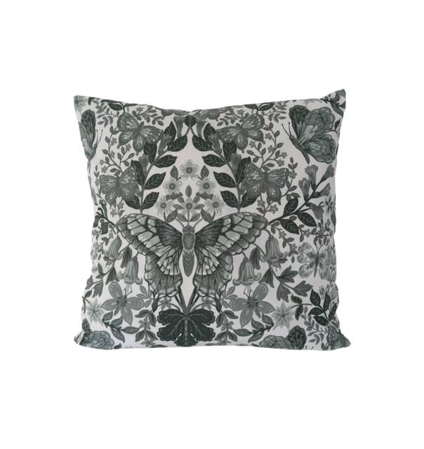Green White Butterflies Spring Cushion Cover 16 - image 1