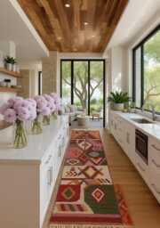 Handmade Moroccan Runner Rug Berber Woven Wool Carpet - thumbnail 1