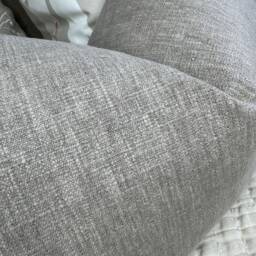 Cotton Blend Cushion Cover, Taupe Pillow Sofa Decorative Lumbar Double Sided John Lewis Fabric - thumbnail 3