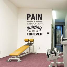 Gym Wall Decal - Fitness Stickers Motivational Quote Workout Exercise Skuptqf - thumbnail 3
