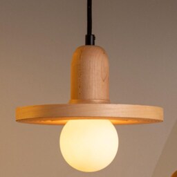 Japandi Chandelier Lighting Wood Veneer Pendant Light Spring Home Decor - Sculptural Scandinavian Fixture For Kitchen Island, Jupiter - thumbnail 2