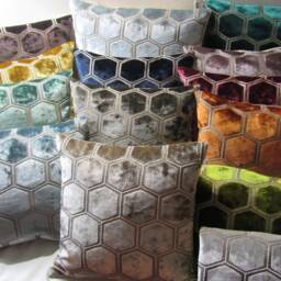 Designers Guild Fabric Manipur Oyster Cushion Cover/Pillow Cover - thumbnail 3