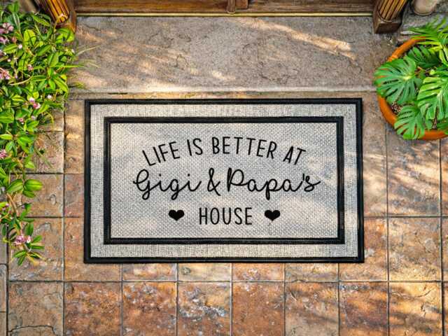Family Name Outdoor Doormat, Personalised Weatherproof Welcome Mat - image 1