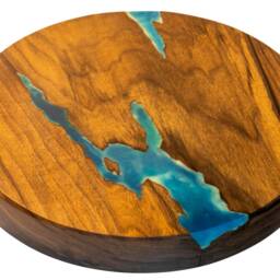 Round Resin Stools/End Tables With & Glowing - thumbnail 3
