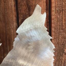 Japanese Spitz Howling Dog Christmas Tree Topper, Wall Art Or Yard Stake, Aluminum, Metal, Stars, Unique Gifts, Lover Gifts - thumbnail 3