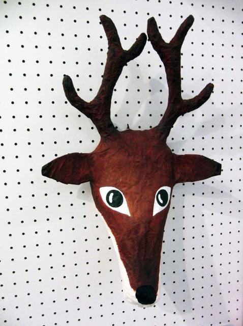 Paper Mache Reindeer Head, Rudolfo. Majestic Tundra Creature - image 1