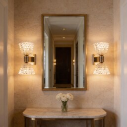 Murano Glass Wall Lamp Artistic Rostrato Vintage Style - Handmade Italian Crystal - thumbnail 2