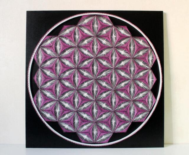 string Art Flower Of Life Sacred Geometry Psychedelic Wall Home Decor D??cor Mandala Zen 3D New Age Spiritual Gift Meditation - image 1