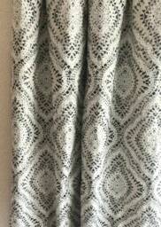 "Pair 25"" Or 50"" Wide Waverly Curves Indigo Rod Panels Drapes Cafe Curtains 24 48 63 72 84 96 108 120" - thumbnail 1