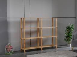 Handmade Solid Pine Wood Bookshelf Tall Farmhouse Bookcase