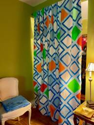 "Designers Guild , Curtain Panels-Roman Blinds "" Bayshore"