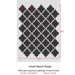 Moroccan Stencils Template For Crafting Canvas Diy Decor Wall Art Furniture #5 - thumbnail 2