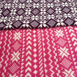 New Born Baby Children Nursery Knit Blanket Scandinavian Latvian Folk Design - thumbnail 3