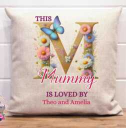 Personalised Mummy Cushion, Mothers Day Gift, Gift For Mummy, From Children, Birthday Gift, Love You - thumbnail 1