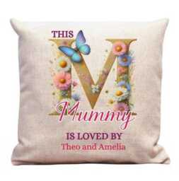 Personalised Mummy Cushion, Mothers Day Gift, Gift For Mummy, From Children, Birthday Gift, Love You - thumbnail 4