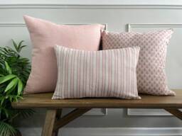 Dusky Pink Cushion Bundle 3 X Linen Covers