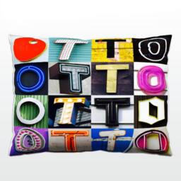 Personalized Pillow Featuring Otto in Photos Of Sign Letters Custom Couch Cushions Colorful Pillows Photo Pillow Sofa Pillows