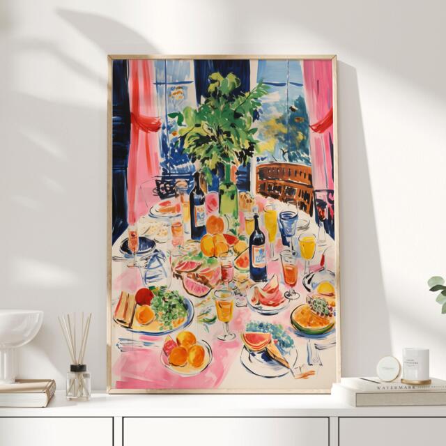 Wine Wall Art, Club Kitchen Poster, Decor, Lover Gift, Cheers Print, Print - image 1