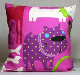 Cushion Colorful Dogs Decorative Cushion - thumbnail 1