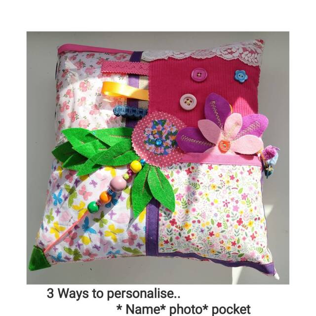 Dementia Cushion Alzheimer's Gift Nana Dementia Pillow Mothers Day Activities Care Home Fidget Personalised Seniors Nursing Home - image 1