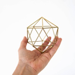 Air Plant Holder, Himmeli Icosahedron 01, Modern Hanging Planter, Hanger, Air Geometric Home Decor Gift - thumbnail 2