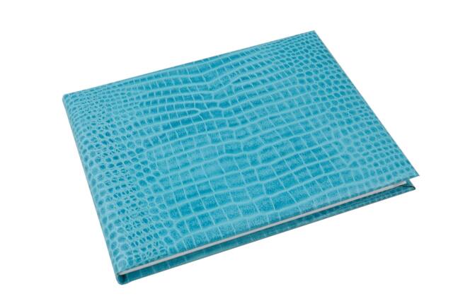 Croc Grained Leather Address Book A5 - Handmade in England - image 1