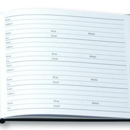 Croc Grained Leather Address Book A5 - Handmade in England - thumbnail 4