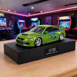 Mitsubishi Evo Vii Car Alarm Clock - Realistic Engine Sound, Handmade, Enthusiast Gift - thumbnail 1