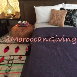 "Moroccan Pom Blanket - Throw With Blanket Bed Spread Bedding Cotton /59""Wx98" - thumbnail 2
