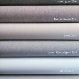 Tweed Style Total Blackout Shading Natural Textured Custom Made Window - Tweed Bo Roller Blinds Available in 6 Colors For All Sizes - thumbnail 3